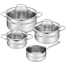 Tefal E494S7 Jamie Oliver Brushed Set de casseroles Inox