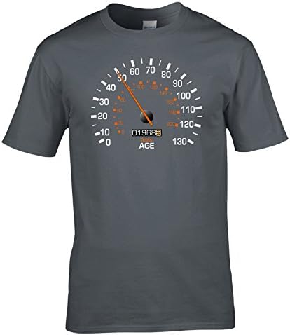 Speedometer 1968 50th Birthday T-Shirt Charcoal XL