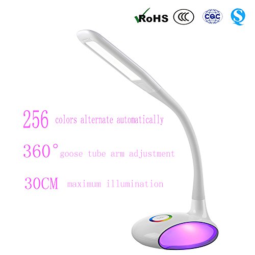 Preisvergleich Produktbild LEMONPI LED Schreibtischleuchte Mit Tastdimmer Schwanenhals LED Schreibtischleuchte Leselicht Für Kinder Und Erwachsene