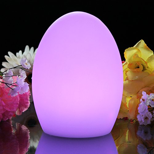 PK Green LED-Licht mit Farbwechsel im Ei-Design mit Akku 19 cm, weiß, 19cm Egg - 2