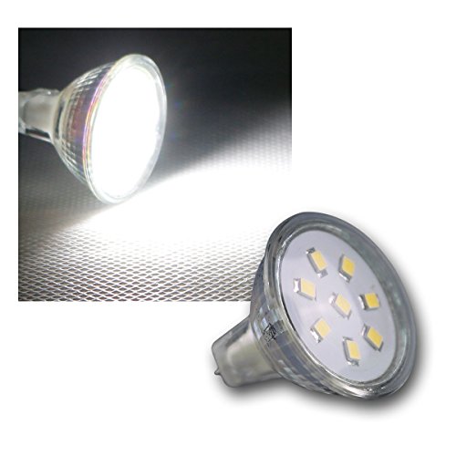 Preisvergleich Produktbild MR11 Strahler, 8 SMD LED kaltweiß, 150lm, 12V / 2W
