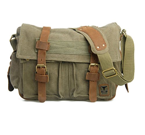 Preisvergleich Produktbild Nasis Fashion Canvas DSLR Kamera Schutztasche Schultertasche groß Kapazität mit inner Schutztasche AL4028 (grün)