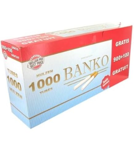 Cigarette Tubes x 1000 Banko : Amazon.com.be: Health & Personal Care