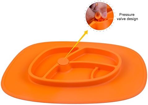 Sepsmile Baby Placemat 2 in 1 Silicone Plate &amp; Mat for Highchair and Travel Feeding