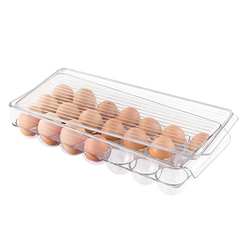 InterDesign 72930EU Kühlschrank-Boxen Eierdose, Groß, Durchsichtig - 3