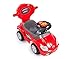 KP0233 RED Baby Walker DELUXE MEGA CAR 3in1 with Parent Handle