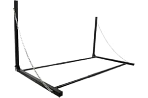 ProPlus Wall Mounted Tyre Rack Tyre Storage Rack Hanger Stand Rack Hook Space-saving Easy to Install Adjustable Durable Steel Black