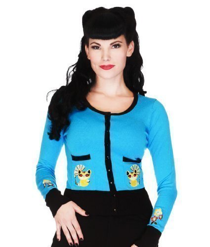 Voodoo Vixen Ladies 50's Lemur Cardigan - UK 10 (M)