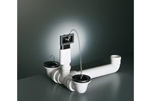 FRANKE Ablaufgarnitur / Stopfenventil für EUROSTAR Edelstahl Einbauspülen mit 2 Becken