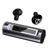 【Pair Fácil emparejamiento y estable】 Conexión Los auriculares se emparejan automáticamente después de encenderlos y solo necesita 1 paso más para conectarlos a su teléfono. Conexión automática a su dispositivo Bluetooth después del primer emparejamiento y apagado automático durante la carga. Los últimos chips Bluetooth 5.0 proporcionan una conectividad inalámbrica estable.