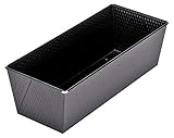moldes para pan bimbo Dorado uniforme Kaiser Classic Molde Rectangular para Pan, Antiadherente recubierta, Negro, 35 cm