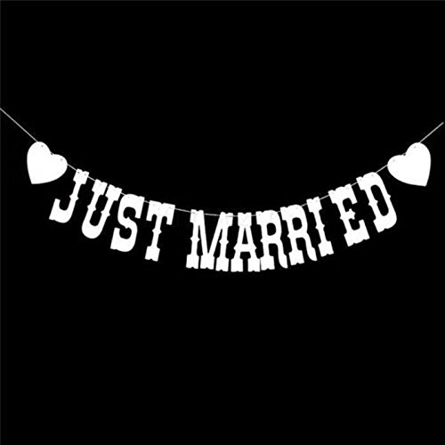 Merssavo Just Married Hochzeit Girlande - 3