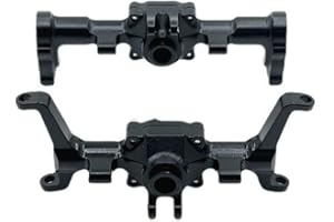 ZLIT RC Car Axle Housing,Metal Upgrades Front and Rear Axle Housing for FMS 1/24 Power Wagon FCX24 RC Car Axle Housing Spare Parts(Black)