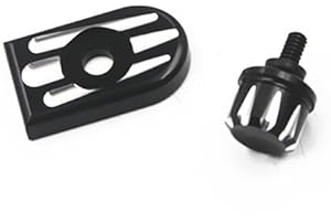 LOVEMOTOR Moto arrière Boulon de selle Tab Vis de montage Bouton de couverture pour Harley Dyna Softail Sportster 1200 883 Street Glide