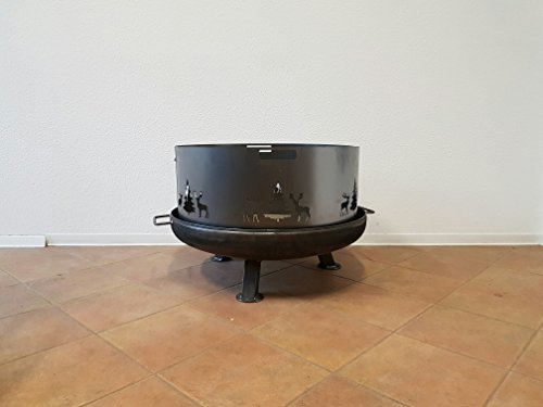 Funkenschutz Wild (80 cm) Feuerschale - 8