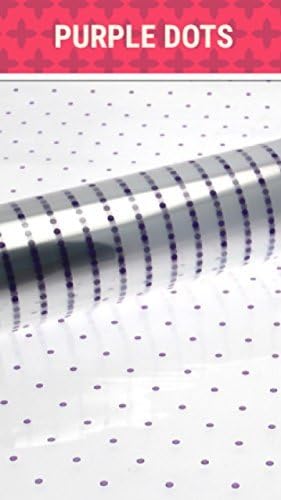 2m x 80cm Purple Dot Cellophane (Folded) Florist Wrap Hamper Flowers / Bouquet Gift Wrapping (40 micron florist grade)