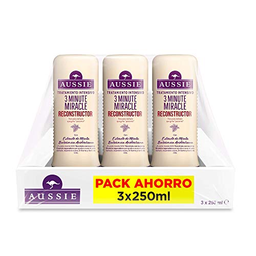 Aussie 3 Minute Miracle - Reconstructor Intensivo, 3 x 250 ml