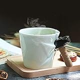 Geschenk-Tasse. MU Reisebecher Sets Kaffeetassen Bierkrüge Untertassen Teetassen Gläser Thermoskanne Kreative Ahle Gebrochene Keramik Kaffeetasse Original Japanische Wasser Tasse Becher Männliches Geschenk