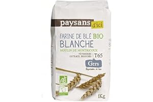 EPICERIE SALÉE PAYSANS D'ICI - Farine De Blé T65 Bio 1Kg - Lot De 3