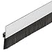 Produktbild Gedotec Bürstendichtung Tür Streifenbürste Türbürste mit dichten Besatz | Länge 2000 mm | Türdichtung Aluminium schwarz | Made IN Germany | 1 Stück - Türdichtschiene Bürste