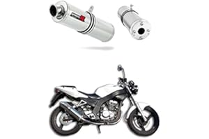 VJF Roadwin 125 Escape Moto Deportivo Redondo Silenciador Dominator Exhaust Racing Bolt-on