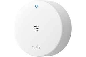 eufy Security Vatten- & Frostsensor E20, 75dB larm, 5 års batteri | kräver EU-HomeBase, vatten- & frostdetektering, 1,2m kabel, tunn sensor, 5 års batteri, 75dB larm