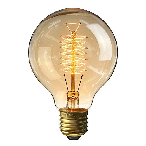 KINGSO E27 Edison Glühlampen G80 60W 220V Globe Lamp Filament vintage