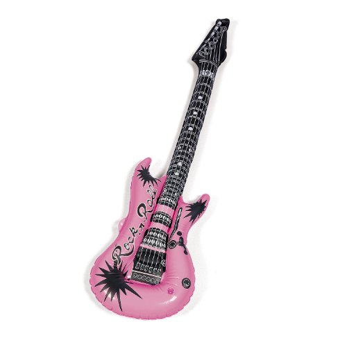 Preisvergleich Produktbild Aufblasbare Gitarre in pink, rosa