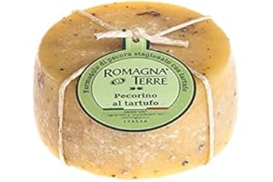 ROMAGNA TERRE Pecorino al tartufo Schafmilchkäse mit Trüffel Laib Ca.450gr