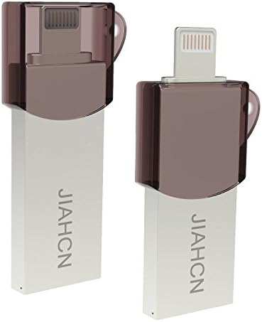 JIAHCN Apple iPhone USB Flash Drive 64GB 2 in 1 Memory Stick Storage Device Hard Disk for Apple iPhone and iPad Connector Computer Mac Laptop PC