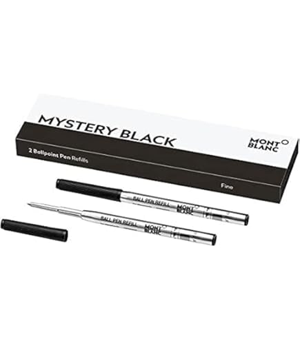 Montblanc Tintenroller Minen Mystery Black 105162 – Ersatzmine für