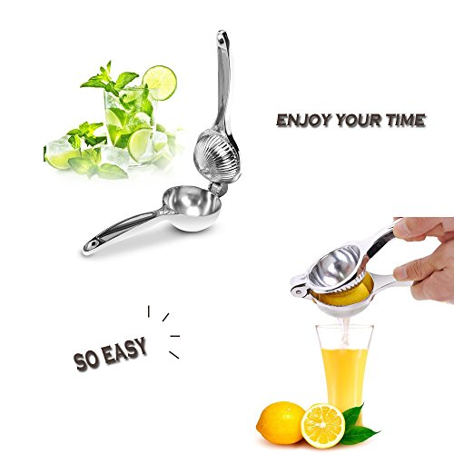 Acxeon Zitronenpresse in 7.0CM Durchmesser, Premium Qualität in Edelstahl Hand Zitruspresse Lemon Juicer, Sturdy Lime Squeezer, Hand Zitruspresse - 7