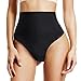 Produktbild Joyshaper Figurformender Miederslip Damen ohne Bein Miederhose Miederpants Thong String Tanga Nahtlose Hohe Taille Shaping-Unterwäsche Mit Bauch-Weg-Effekt Stark Formend(Schwarz,S)