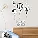 Produktbild Motivierende Worte Luftballon Mond Vinyl Wall Decal Home Decor Art Wandbild abnehmbare Wandaufkleber 58 * 73cm