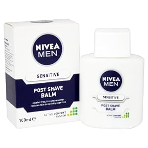 NIVEA Men Sensitive Post Shave Balm with Zero Percent Alcohol, Pack of 3 x 100 ml - Image 4