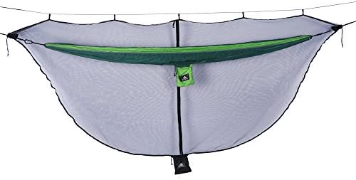 NATUREFUN Hammock Bug Net, 11 ft Long Mosquito Net,Exclusive Polyester Mesh for 360 Protection,Fits All Camping Hammocks. Compact, Lightweight. Fast Easy Setup. SECURITY from Bugs and Mosquitoes