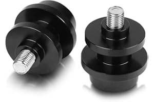 ZHUOWU M8 Motocicleta Juego Diábolos Aluminio para GSR 400 600 750 1000 GSR400 GSR600 GSR750 GSR1000, Color Negro