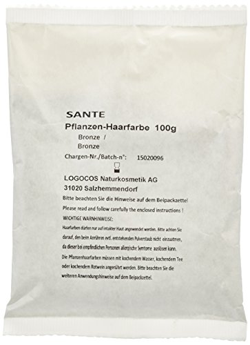 SANTE Naturkosmetik Pflanzen-Haarfarbe Pulver bronze (100 g) - 4