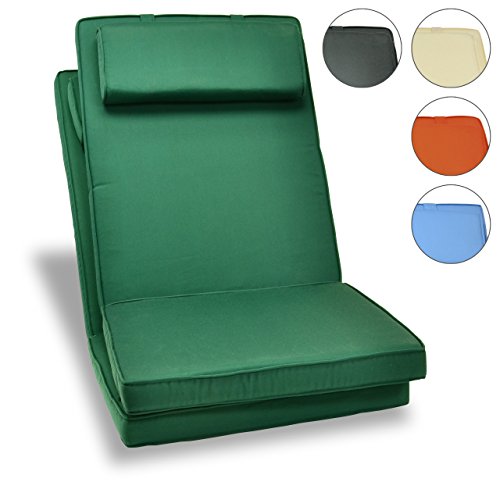 Sitz-Auflage 2er Set Polster Hochlehner Gartenstuhl Campingstuhl Klappstuhl hochwertig grn Sitz-Auflage 2er Set Polster Hochlehner Gartenstuhl Campingstuhl Klappstuhl hochwertig grn