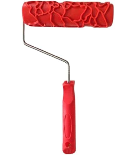 4-Pc Textured Paint Roller Set - 9 Inch Rollers & Handle For Popcorn Ceiling & Wall Texture