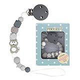 ✅ DISEÑOS MODERNOS CÓMODOS - Este conjunto de clips de plástico para chupete de bebé Diseños elegantes se verán bien en los bebés y las niñas con su patrón de moda, sostendrá perfectamente chupetes o juguetes para la dentición cerca de su bebé para mantenerlo limpio y libre de gérmenes.