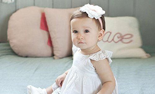 CIDBEST® Niedlich Blumen Baby Mädchen Kids Haarband /Stirnband Newborn Haarband Fotografie Haarband Nette Design weich und bequem Baby Stirnband Kopfband Blume Haarschmuck Neugeborenen Geschenk Kopfschmuck Kopf Blume Stirnband - 6