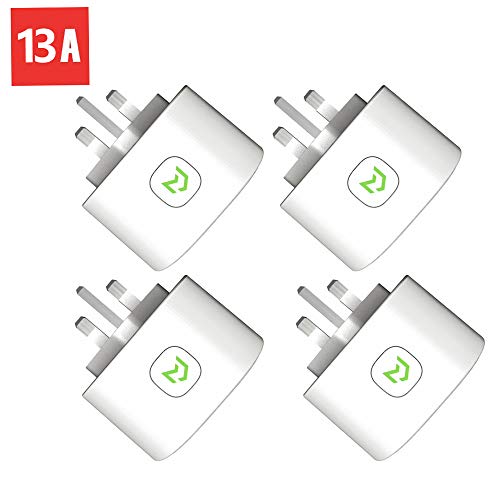 Wi-Fi Smart Plug, Meross Smart Plugs 13A Fast Charging Compatible with Amazon Alexa Google Home IFTT Wi-Fi Smart Plug, Meross Smart Plugs 13A Fast Charging Compatible with Amazon Alexa Google Home IFTT