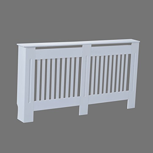 Homcom® Heizkörperverkleidung Heizkörperabdeckung Heizungsverkleidung Heizkörper Radiator Cover Abdeckung (Modell2/172x19x81 cm) - 3