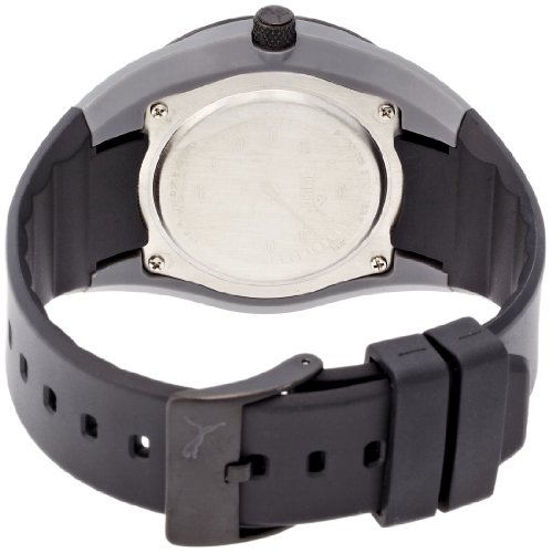 Puma Motorsport Fusion Unisex Quartz Watch with Black Dial Analogue Display and Black Plastic or PU Strap PU911001003