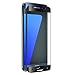 Produktbild wortek Panzerglas Panzerfolie Samsung Galaxy S7 Edge komplettes Display Schutz Folie Durchsichtig gebogen 0,3mm Schwarz