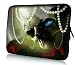 Produktbild Luxburg® Design Laptoptasche Notebooktasche Sleeve für 13,3 Zoll, Motiv: Totenkopf mit Perlenkette