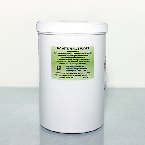 Preisvergleich Produktbild Regenbogenkreis Astragalus Pulver, Bio, Rohkostqualität Dose 400g