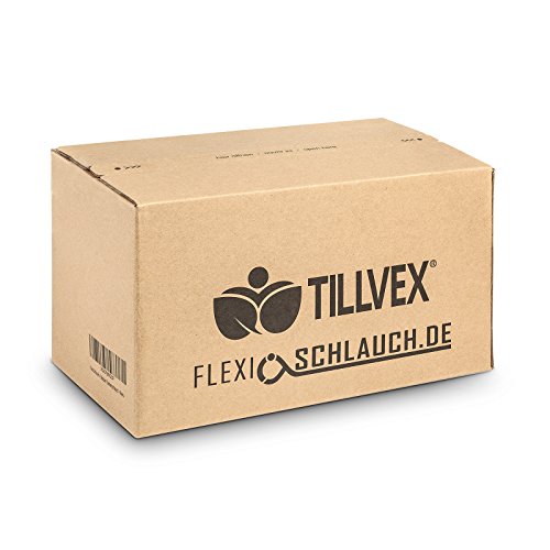 Flexibler Gartenschlauch 30m schwarz – Testurteil SEHR GUT – Black Edition flexiSchlauch Sondermodell von tillvex mit verstärktem Gewebe – inkl. Zubehör – Dehnbarer Wasserschlauch – leicht & robust - 7