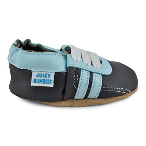 Petit Marin – Weicher Leder Lauflernschuhe Krabbelschuhe Babyhausschuhe mit Wildledersohlen. Junge Mädchen Kleinking 0-6 Monate 6-12 Monate 12-18 Monate 18-24 Monate - 6